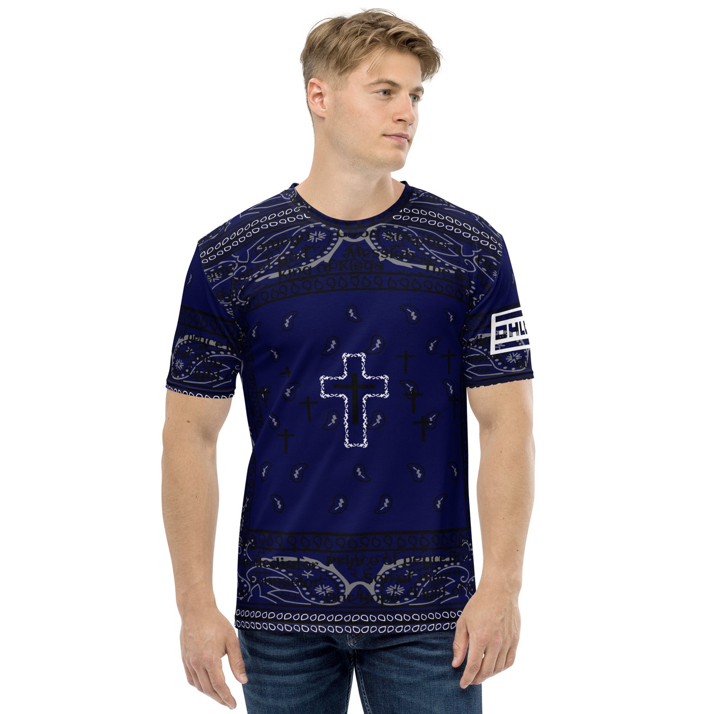 Men's t-shirt BLUE BNDNA cross