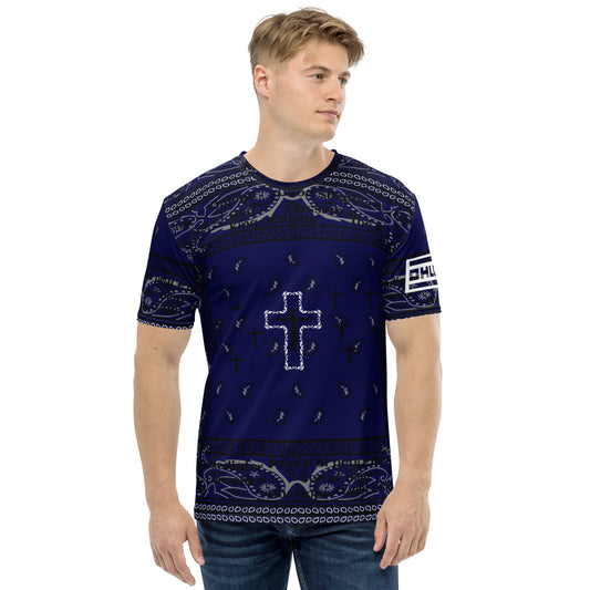 Men's t-shirt BLUE BNDNA cross