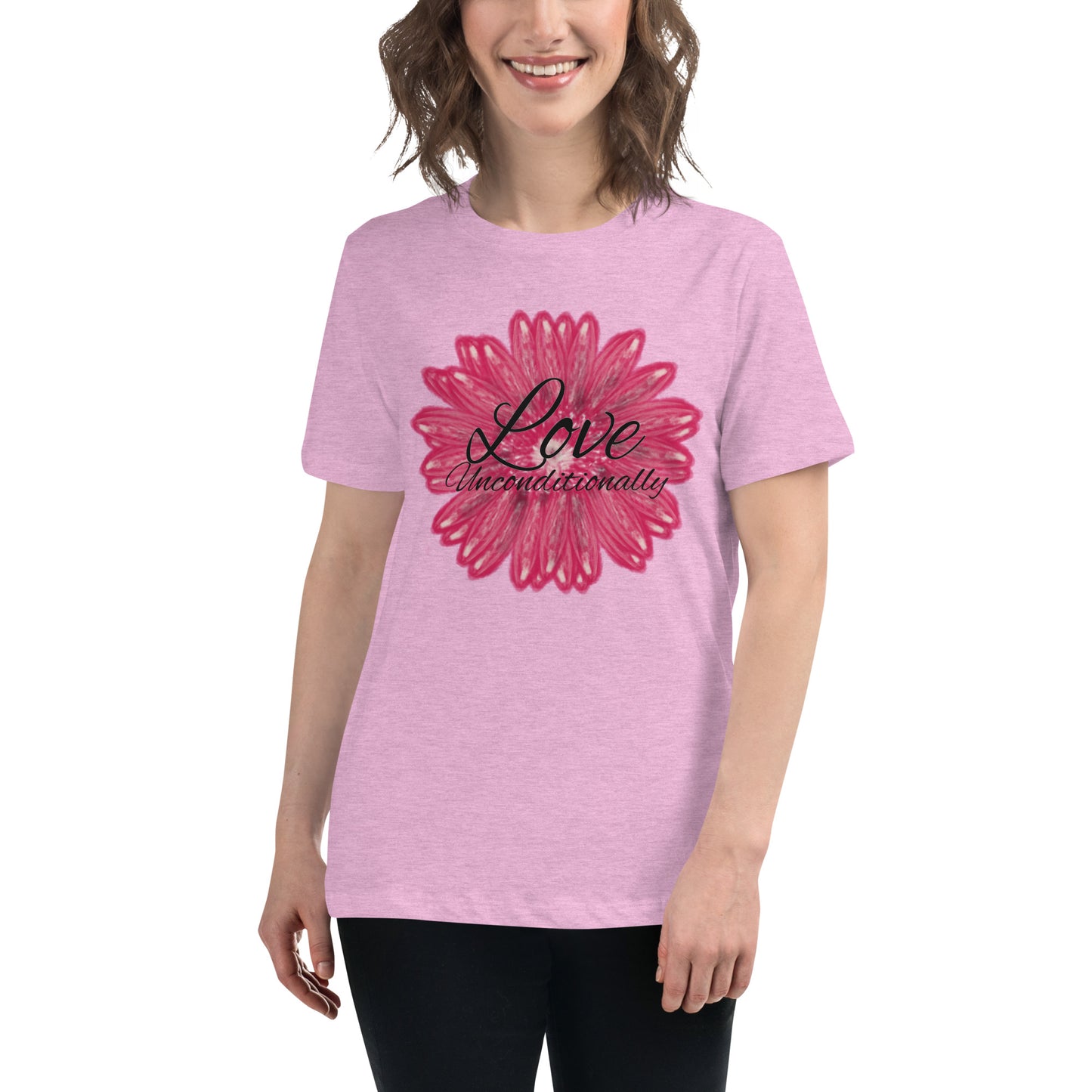 Women's Relaxed T-Shirt flower love